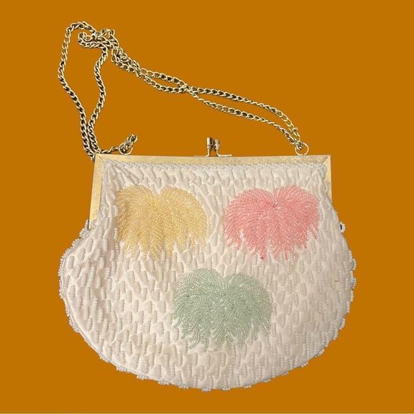 Vintage Pastel Beaded Mini Bag - Picture 1 of 3